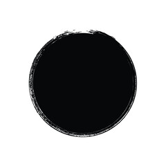 Grunge Circle Shape Filled Abstract rounded shape
