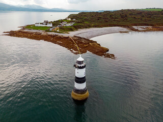 Penmon Lighthouse on the island of Anglesey - North Wales