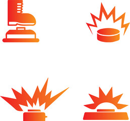 set of fire icons