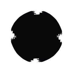 Grunge Circle Shape Filled Abstract rounded shape
