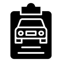 Obraz premium Solid Checklist icon