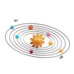 Solar System 3D Icon