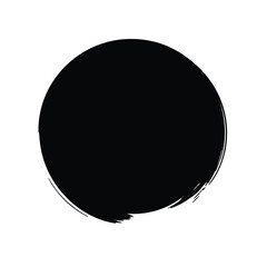 Fototapeta na wymiar Grunge Circle Shape Filled Abstract rounded shape