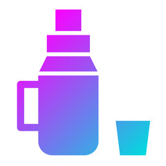 Thermos Vector Icon Design Illustration