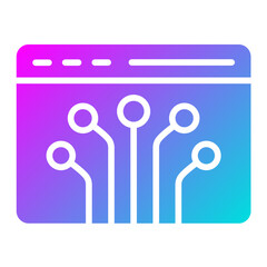 Node Vector Icon Design Illustration