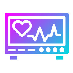 Cardiogram Vector Icon Design Illustration