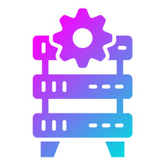Server Traffic Vector Icon Design Illustration