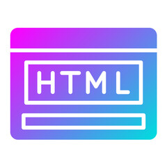 Html Vector Icon Design Illustration