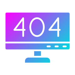 404 Error Vector Icon Design Illustration
