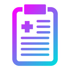 Medical Report Vector Icon Design Illustration