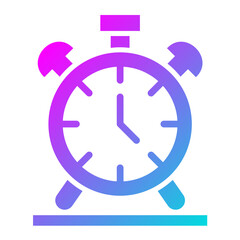 Alarm Clock Vector Icon Design Illustration
