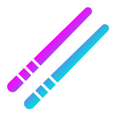 Chopsticks Vector Icon Design Illustration