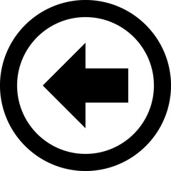 left circle icon