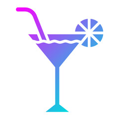 Cocktail Vector Icon Design Illustration