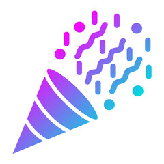 Confetti Vector Icon Design Illustration