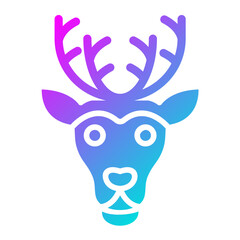 Reindeer Vector Icon Design Illustration