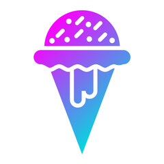 Ice cream Vector Icon Design Illustration