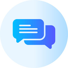 conversation gradient icon