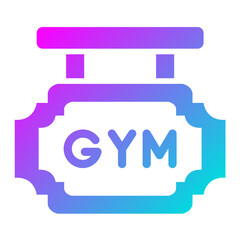 Gym Board Vector Icon Design Illustration