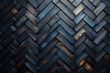 Blue and black wood texture / wooden floor background	