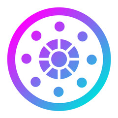 Obraz premium Flange Vector Icon Design Illustration