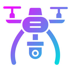 Fototapeta premium Drone Vector Icon Design Illustration