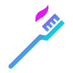 Tooth Brush Vector Icon Design Illustration