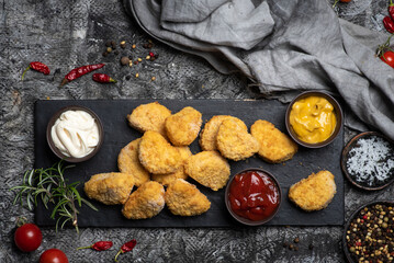 Fried chicken breast - nuggets