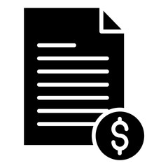 Solid Dollar document icon