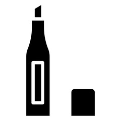 Solid Marker pen icon