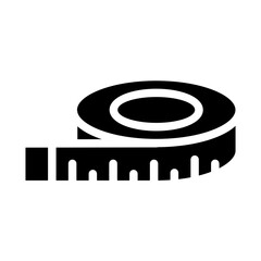 Solid Measure tape icon