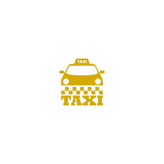 Taxi car icon isolated on white background 