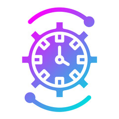 Time Management Vector Icon Design Illustration