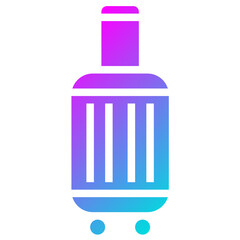 Luggage Vector Icon Design Illustration