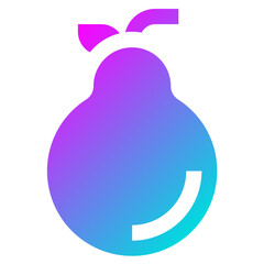 Pear Vector Icon Design Illustration