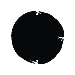 Grunge Circle Shape Filled Abstract rounded shape