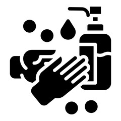 Solid Hand sanitizer icon