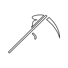 braid icon on a white background, vector illustration