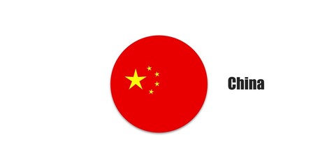 China flag, Asian countries flags