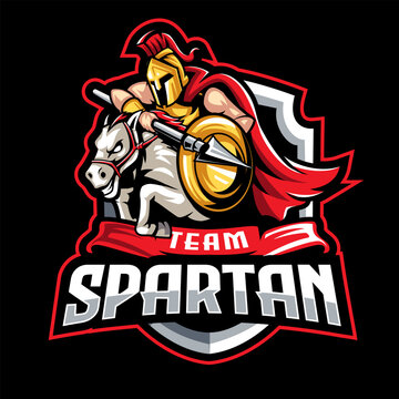 sparta with house war mascot logo