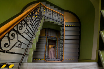 Art Nouveau staircases in Riga, Latvia