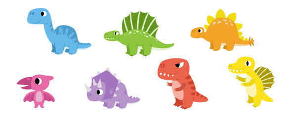 Dinosaur cartoon Clipart © Noey smiley