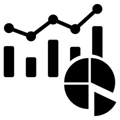 Appiled Statistics Glyph Icon
