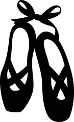Ballet Shoes SVG Cut File for Cricut and Silhouette, EPS Vector, PNG , JPEG , Zip Folder