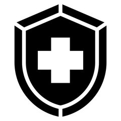 Obraz premium Health Insurance Glyph Icon