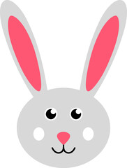 Rabbit head illustration