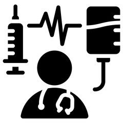 Medical Service Glyph Icon