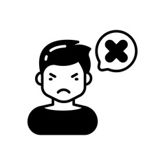 Dislike icon in vector. Illustration