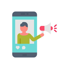 Promoting icon in vector. Illustration