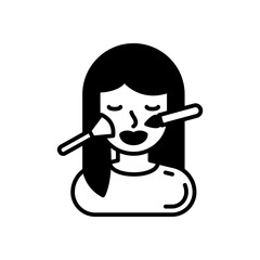 Beauty icon in vector. Illustration